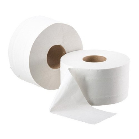 Туалетная бумага для диспенсера 2-слойная, 160м БУМАГА СИТИ БС-2-160-ТБЭ (Система Т2), белая