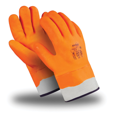 (SAM) Перчатки морозостойкие MANIPULA НОРДИК КП, покрытие (облив) из ПВХ, р-р 11, оранжевые, ТР-08/WG-785