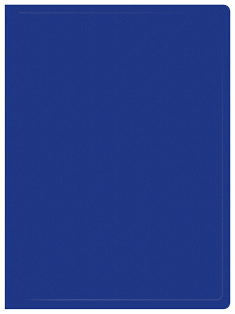 Папка 60 вкладышей BURO, пластик 0,7мм, синяя