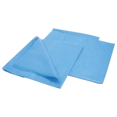 (SAM) Комплект одноразового постельного белья КХ-19, нестерильный, 3 предмета, 25 г/м2, голубой ГЕКСА