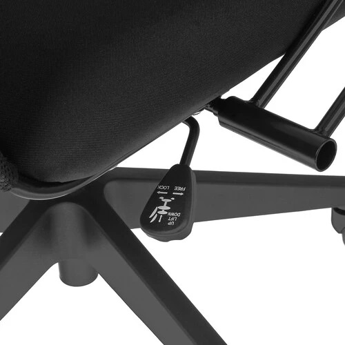 7_Кресло офисное DEXP CIO 1 B, подлокотниками, ткань, сетка, черное