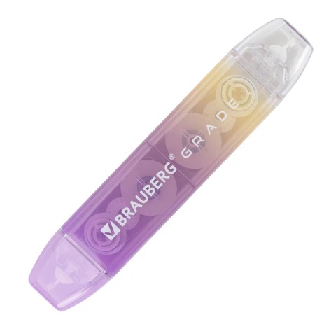 10_Корректирующая лента двусторонняя BRAUBERG GRADE PASTEL, 3 шт