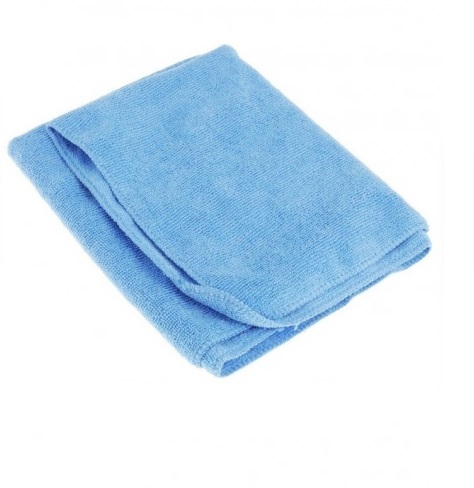 Тряпка для мытья пола 75_140см, 200г_м2, микрофибра Стандарт, голубая