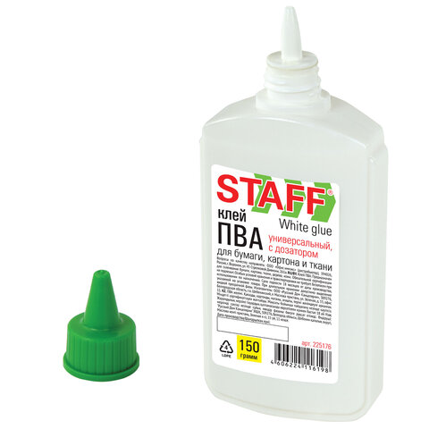 4_Клей ПВА 150г с дозатором STAFF Everyday