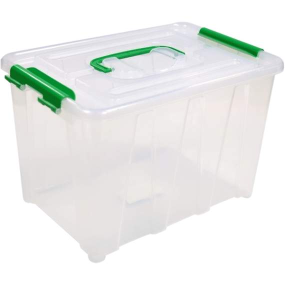 Контейнер для хранения 6л, 285x190x180 мм deVENTE, прозрачный с ручкой
