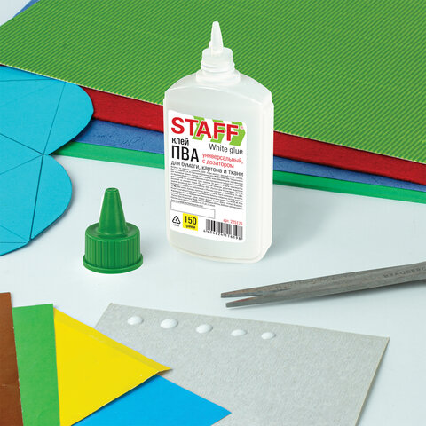 5_Клей ПВА 150г с дозатором STAFF Everyday