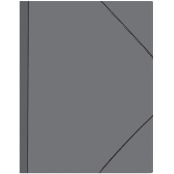 2_Папка на резинках А4, корешок 30мм, пластик 0,45мм deVENTE Daily, серая