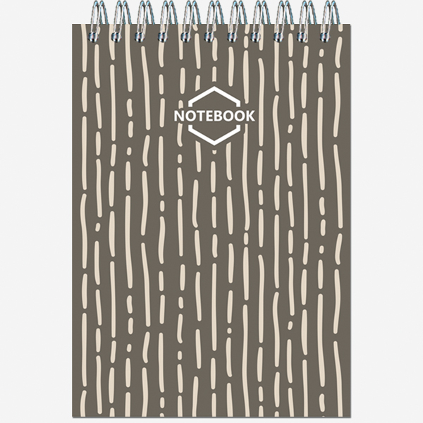 Блокнот А6 40л, гребень Стильный Офис, ассорти