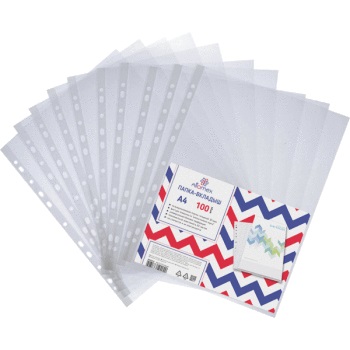 Файл с перфорацией А4 30мкр 100шт ATTOMEX