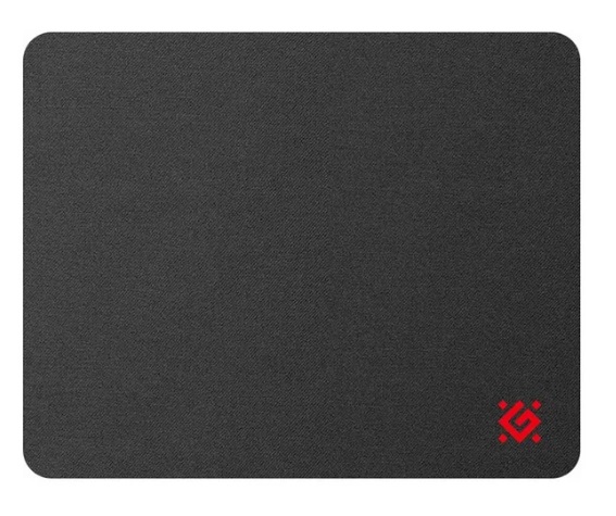 Коврик для мыши DEFENDER Black, резина+ткань 250_200_3мм, черный
