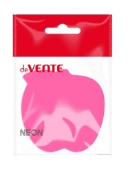 Блок самоклеящийся (стикеры), фигурный "ЯБЛОКО", 50л, 70*70мм, розовый deVENTE