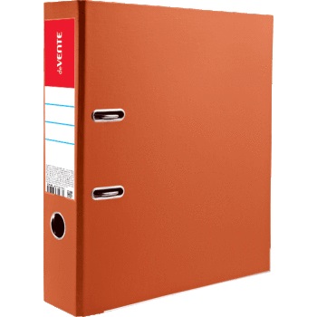 Папка-регистратор deVENTE корешок 75мм, ламинированная, с металлическим кантом, разборная, оранжевая