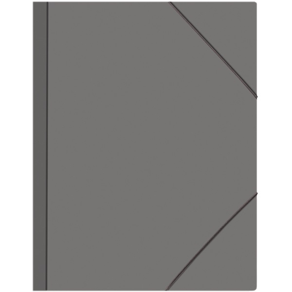 2_Папка на резинках А4, корешок 40мм, пластик 0,45мм ATTOMEX, серая