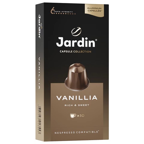 3_Кофе молотый JARDIN Vanillia (Ванилия), в капсулах, 10шт