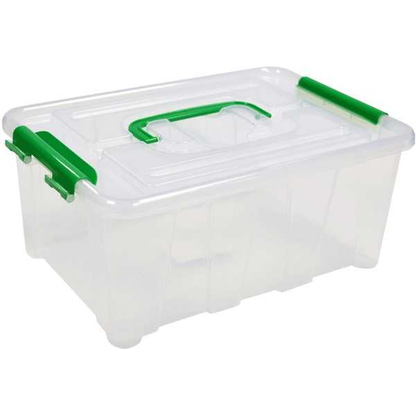 Контейнер для хранения 4л, 285x190x120 мм deVENTE, прозрачный с ручкой