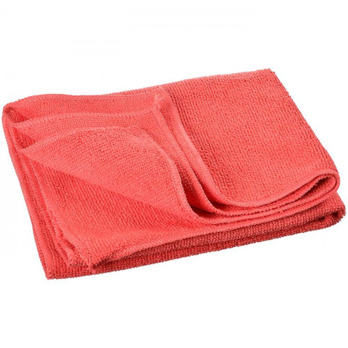 Тряпка для мытья пола 75_140см, 200г_м2, микрофибра Стандарт, красная