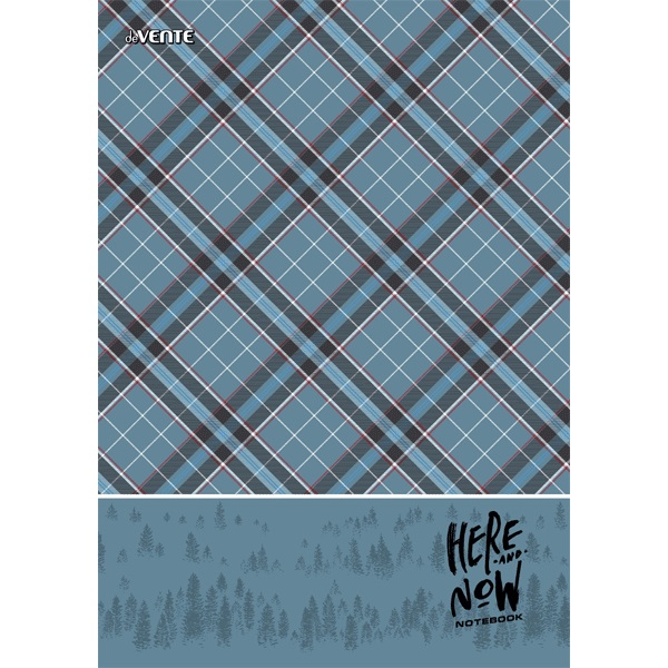Тетрадь А4 80л клетка, гребень deVENTE Scottish style