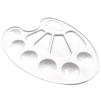 Палитра для рисования, пластиковая, овальная deVENTE