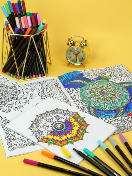 8_Набор капиллярных ручек (линеров) PROF-PRESS Amsterdam 48шт, ассорти