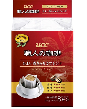 Кофе молотый в дрип-пакетах UCC Rich Blend, 8 порций по 7г