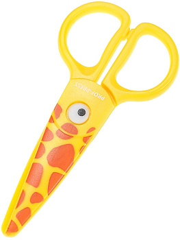 Ножницы пластиковые 120мм PROF-PRESS Сафари-Жираф