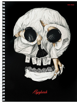 Тетрадь А4 80л клетка, гребень PROF-PRESS Оптическая иллюзия-1