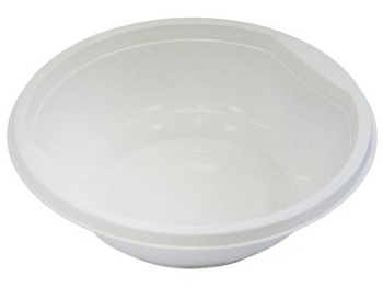 Одноразовые тарелки суповые 500мл 50шт, белые, А