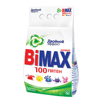 Стиральный порошок-автомат 3кг, BiMAX 100 пятен