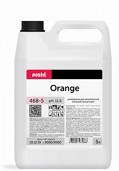 Средство для мытья пола ручным и машинным способами 5л PRO-BRITE Profit Orange, щелочное, низкопенное