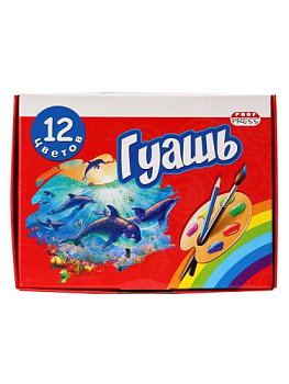 Гуашь 12 цветов по 20мл PROF-PRESS