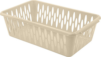 Корзинка универсальная 1,9 литра, 24,2*14,5*7,1см KEEPLEX Light S, пластик, бежевая