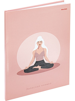 Блокнот А5 80л без линовки, твердый переплет PROF-PRESS Молодая девушка, ламинированная обложка