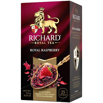 Чай пакетированный RICHARD Royal Malina, фруктово-травяной с малиной, 25п*1,5г