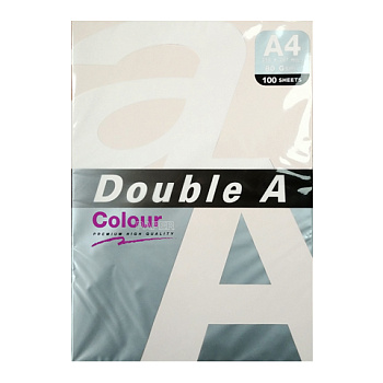 Бумага цветная А4 80г/м2, розовая пастель, 100л Double A Color Paper