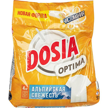 Стиральный порошок-автомат 4кг, DOSIA Optima Альпийская свежесть