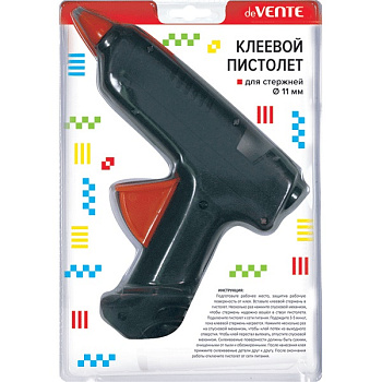 Клеевой пистолет 60Вт для стержня 11мм deVENTE + 2 клеевых стержня