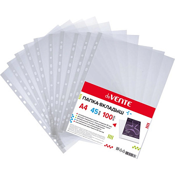 Файл с перфорацией А4 45мкр 100шт deVENTE