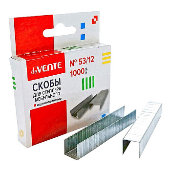 Скобы для мебельного степлера 53/12 deVENTE Repair&Craft, оцинкованные 1000 шт