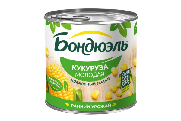 Кукуруза Bonduelle Сладкая в зернах, 340г
