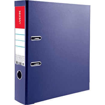 Папка-регистратор deVENTE корешок 75мм, ламинированная, с металлическим кантом, разборная, синяя