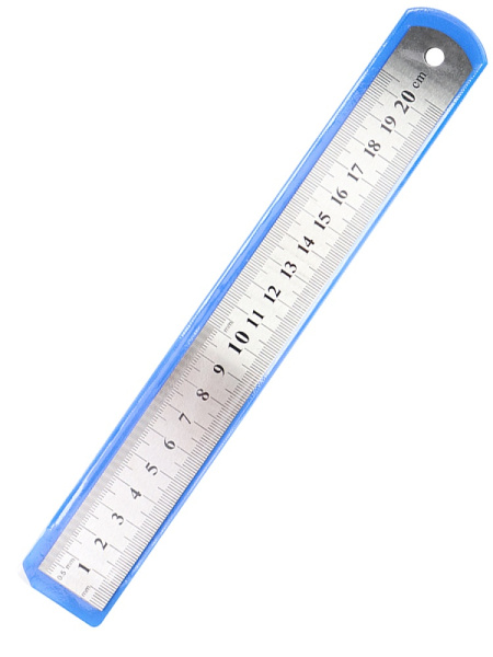 2_Линейка 20см металлическая PROF-PRESS, в индивидуальной упаковке