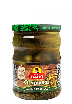 Огурчики Рязанские маринованные ДЯДЯ ВАНЯ, 950г