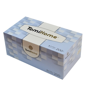 Салфетки-выдергушки бумажные 200шт двухслойные TomiHome Геометрия, ассорти