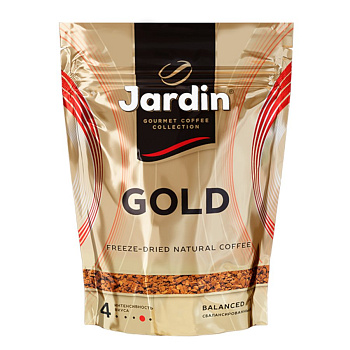 Кофе растворимый 150г JARDIN Gold (Голд) №5, сублимированный, в мягкой упаковке