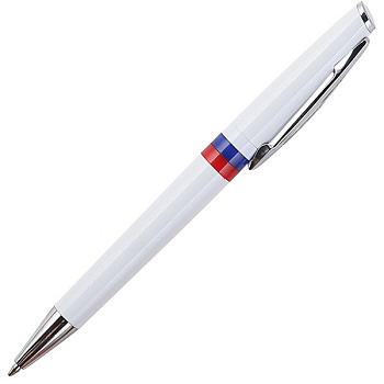 Ручка шариковая автоматическая, 0,7мм deVENTE Триколор СИНЯЯ