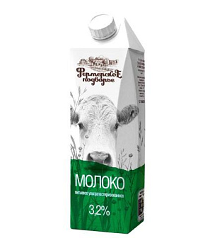 Молоко ФЕРМЕРСКОЕ ПОДВОРЬЕ 3,2%, длительного хранения 1л