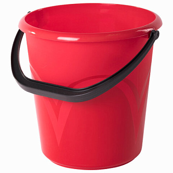 _Ведро пластиковое 8л ЛАЙМА, пищевое, мерная шкала, красное