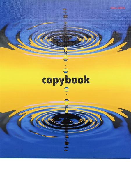 Тетрадь на кольцах А5, 80л, обложка картон, клетка PROF-PRESS Круги на воде