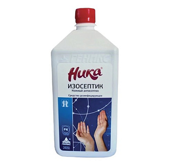 Антисептик для рук и поверхностей НИКА Изосептик 1л, 65% спирта