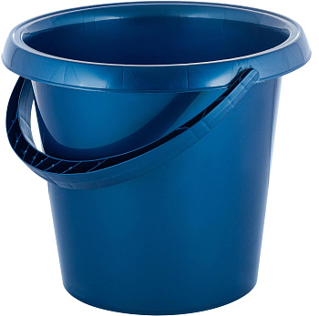 Ведро пластиковое 10л Spin&Clean Rock'n'Roll, пищевое, индиго